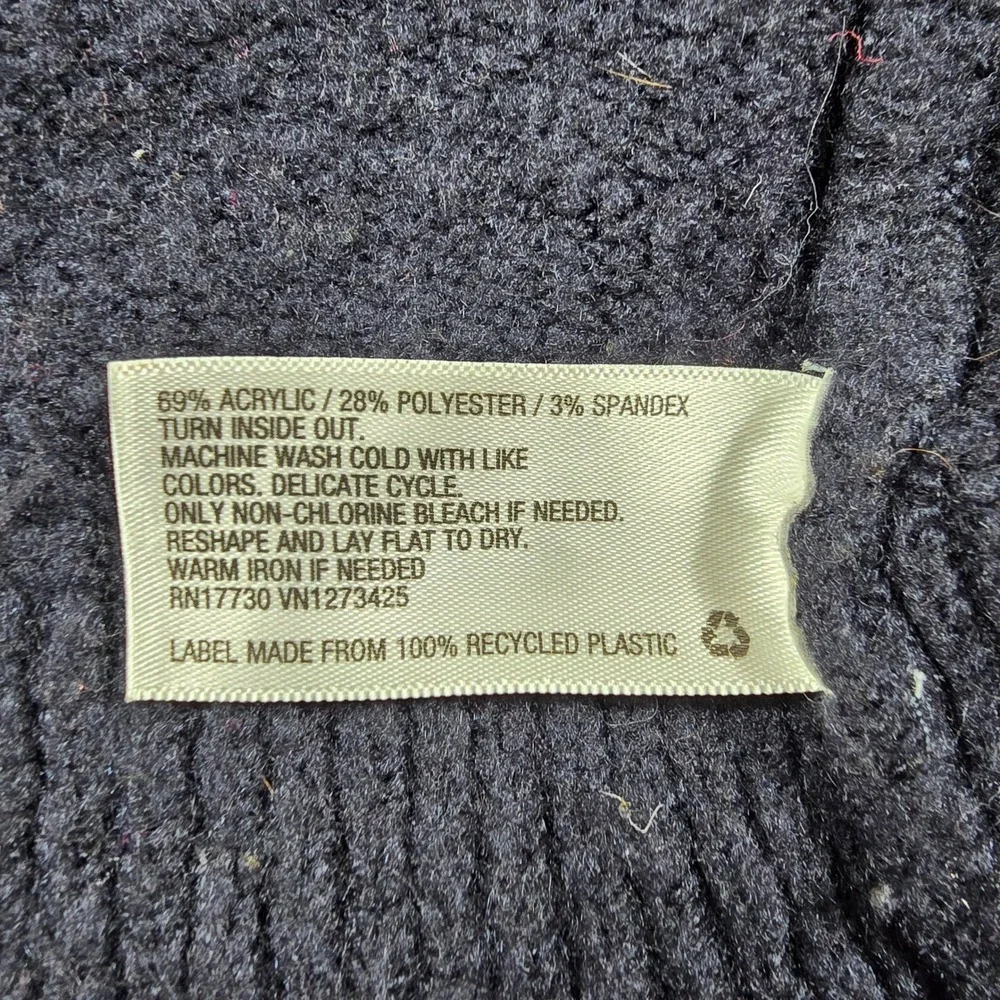 Goodfellow & Co Mens XL Orange Navy Blue Sweater Colorblock Crew Neck Soft Knit